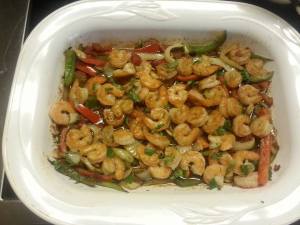 shrimp fajitas
